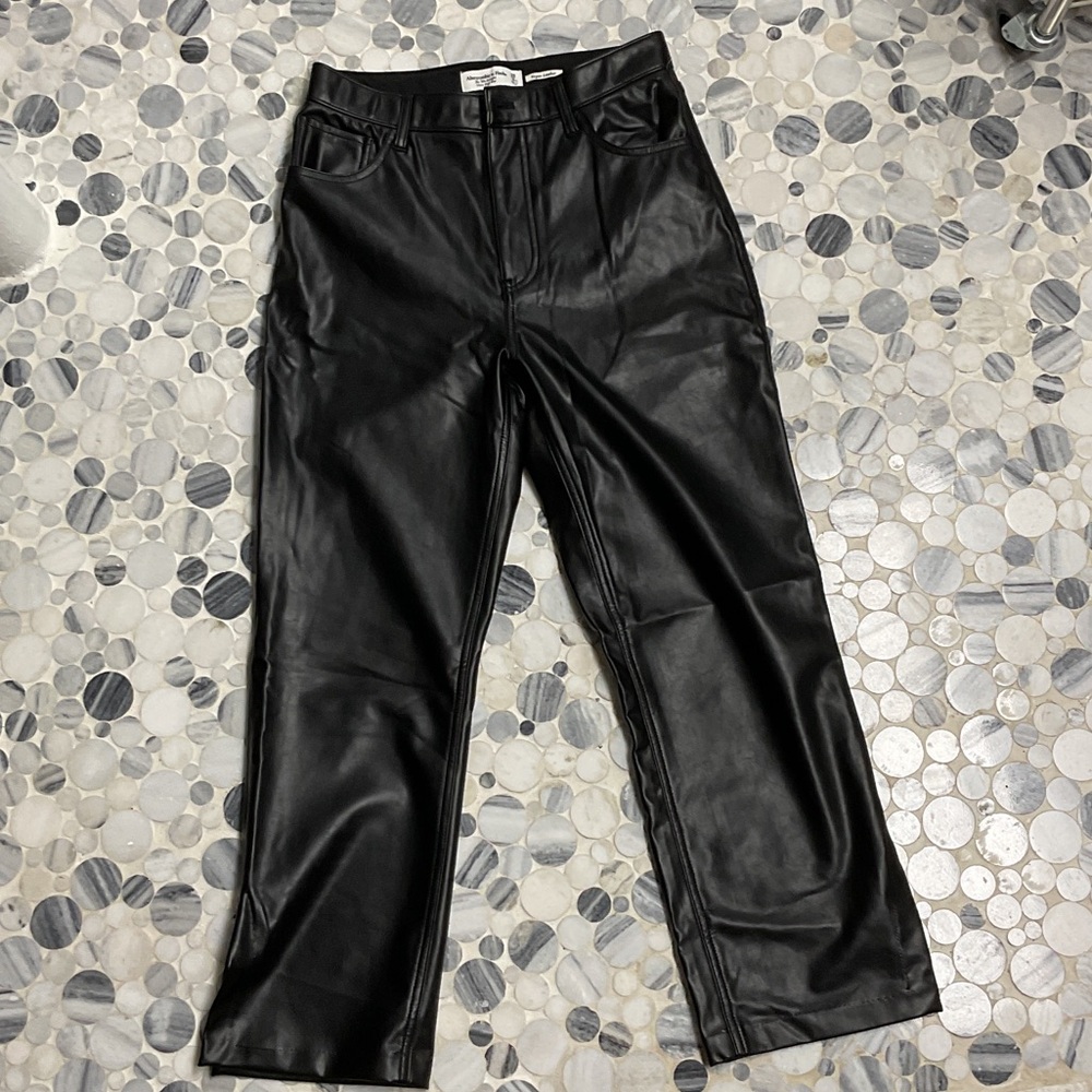 Abercrombie & Fitch Black Straight Leg Pants